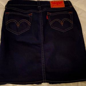 Levi Blue Jean skirt with front split